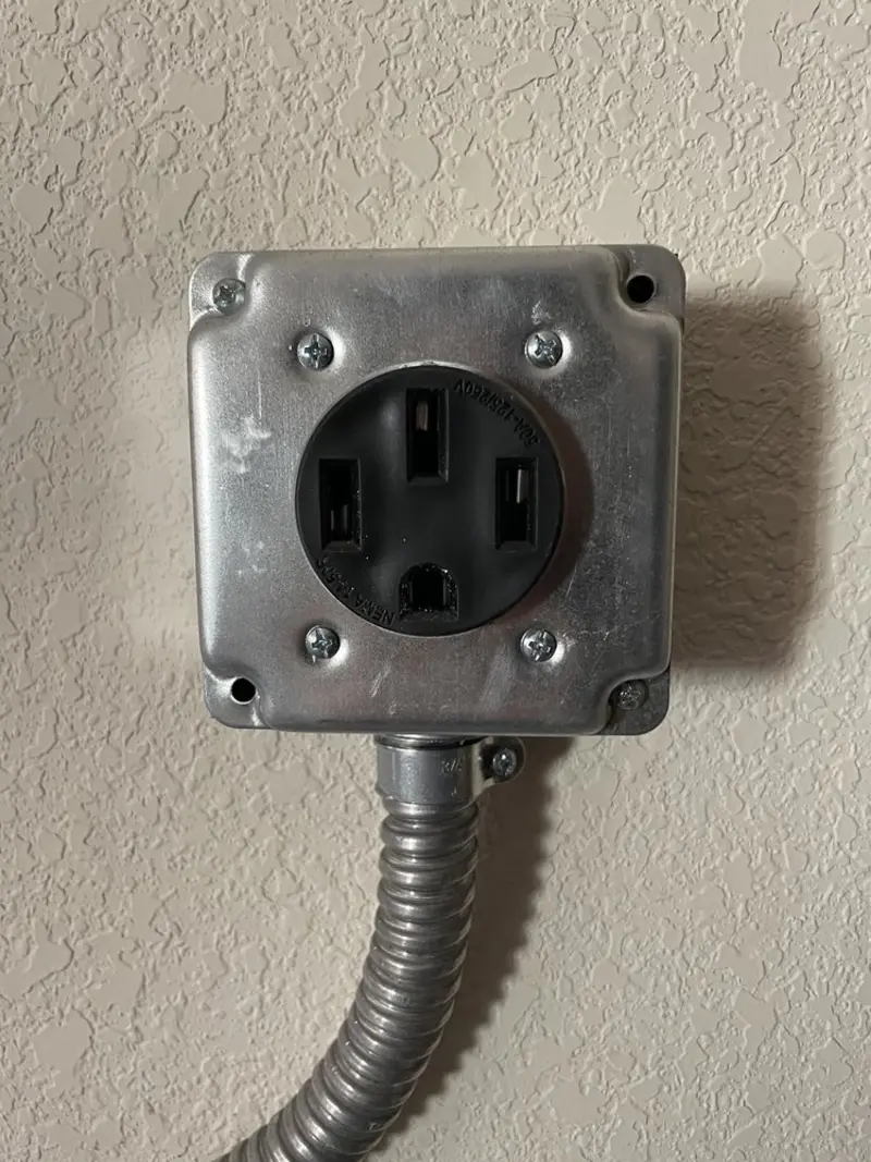 NEMA 14-50 outlet installed for Electrical Panel Upgrade in Apopka
